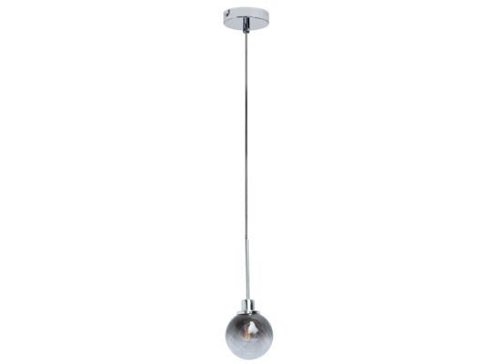 Lampa wisząca Semira E14 1x4 W chrom/szkło dymne