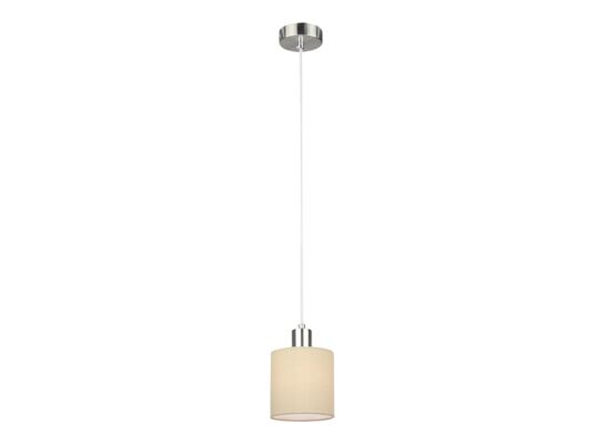 Lampa wisząca Natina E14 1x25 W brązowy/chrom satyna