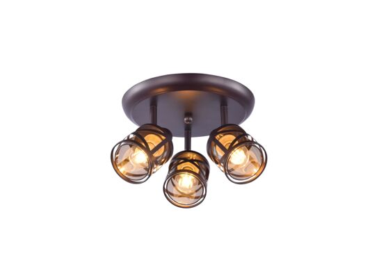 Spot Oberon E14 3x40 W kawa/bursztynowy