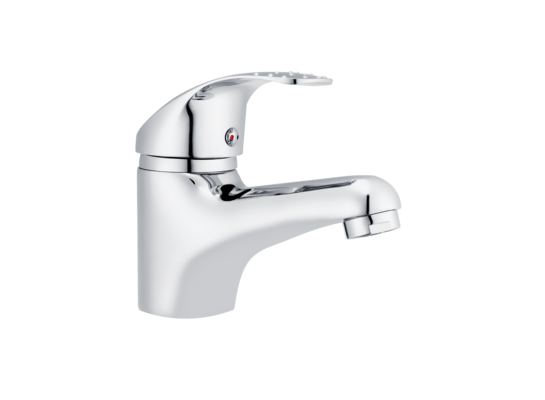 Bateria umywalkowa sztorcowa srebrna 40 mm Omikron