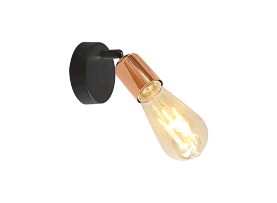 Kinkiet DARIA 75560 czarny, miedziany