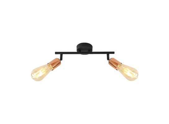 Lampa sufitowa DARIA 75561 czarny, miedziany