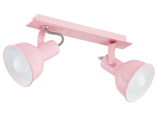 Plafon 2-płomienny NIL 782 różowy