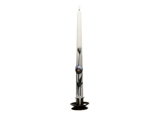 Świeca familijna długa 290 x 22 Maki lakier grafitowa