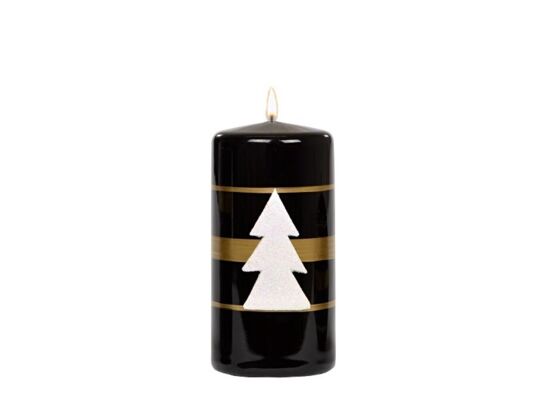 Świeca klubowa KL-4 120 x 58 Christmas Light lakier czarna