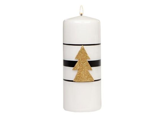 Świeca klubowa KL-5 150 x 58 Christmas Light lakier biała