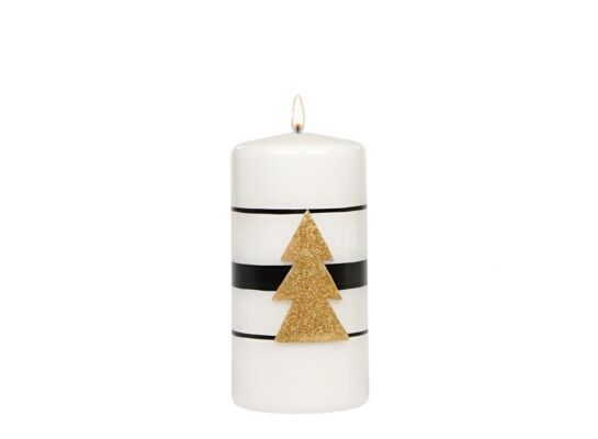 Świeca klubowa KL-4 120 x 58 Christmas Light lakier biała