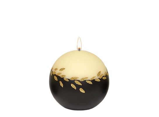 Świeca kula K-4 Gold Leaf 10 cm lakier matowy