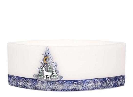 Lampion łezka 110 x 135 x 290 Santa’s Reindeer granat
