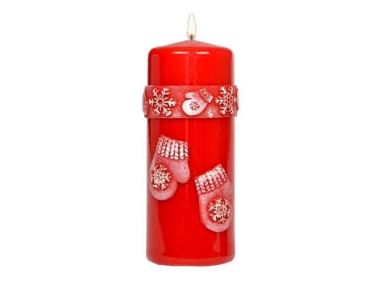 Świeca klubowa KL-5 150 x 58 Christmas Glove lakier czerwona