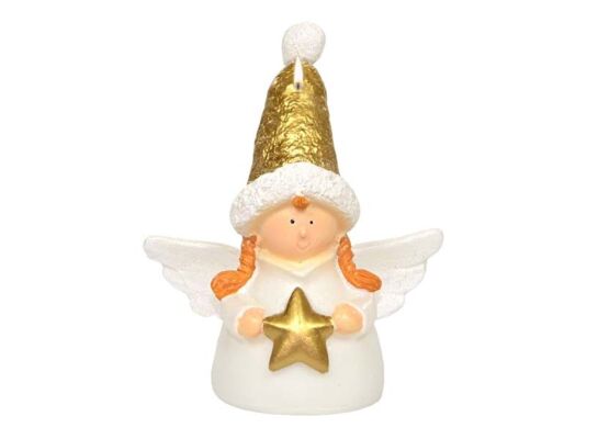 Świeca Aniołek Winter Angel matowa biała