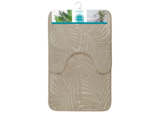 Dywaniki łazienkowe JAMAJKA 2 elementy beżowy