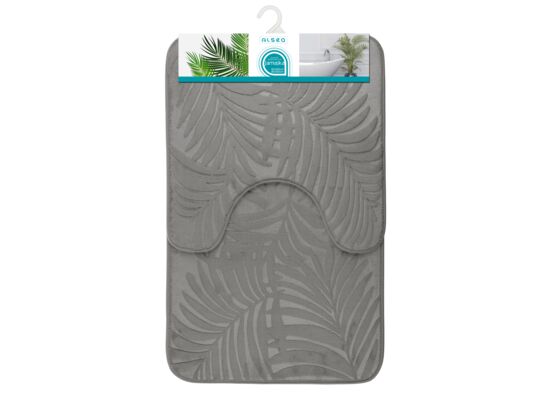 Dywaniki łazienkowe JAMAJKA 2 elementy jasnoszary