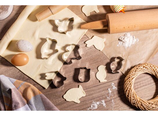 Komplet wykrawaczy do ciastek wielkanocnych 6 sztuk