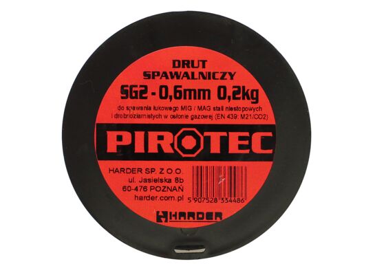 Drut spawalniczy SG2 0,6 mm, 0,2 kg PIROTEC