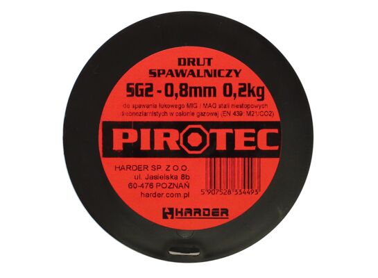 Drut spawalniczy SG2 0,8 mm, 0,2 kg PIROTEC