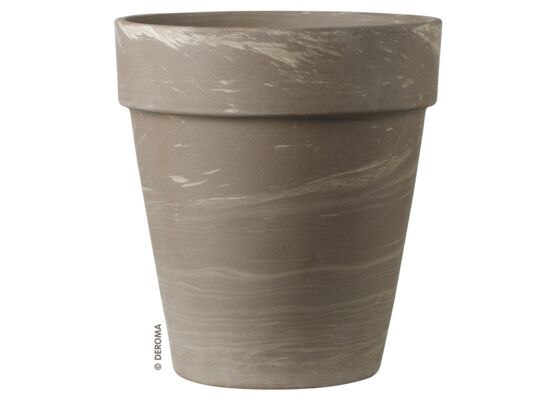 Doniczka ceramiczna Vaso Alto Duo Bianco GRAFITE 22 cm