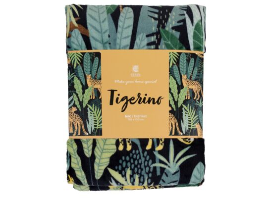 Koc Tigerino 150 x 200 cm czarny