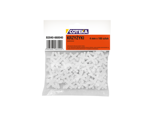 Krzyżyki 4 mm 100 sztuk