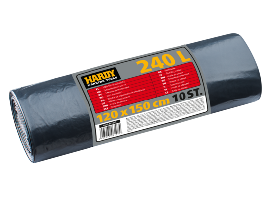 Worki FlexMedium 240 l 0,04 mm szare 10 sztuk Scley