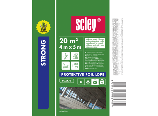 Folia ECO Scley 4 x 5 m LDPE Strong 0,04 mm