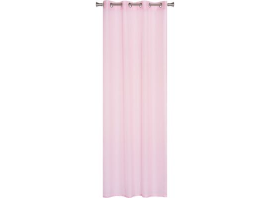 Firana z kółkami SOFIA 140 x 260 cm pudrowy róż