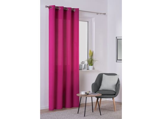Zasłona z kółkami OXFORD 140 x 260 cm amarantowa