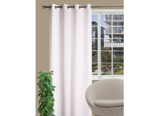 Zasłona z kółkami OXFORD 140 x 260 cm biały