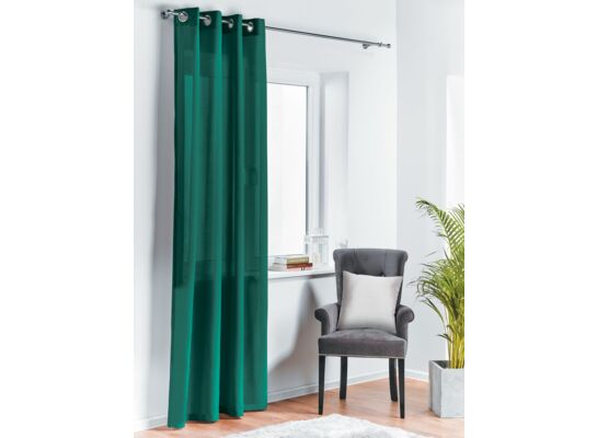 Zasłona z kółkami OXFORD 140 x 260 cm zielona