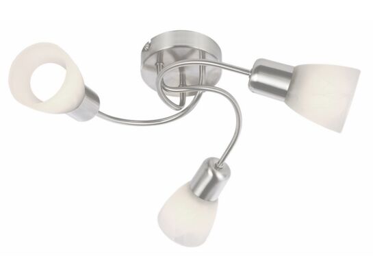 Plafon 3-płomienny Gordon E14 nikiel mat