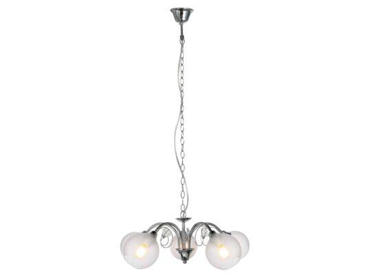 Lampa wisząca 5-płomienna Fibi E14 chrom