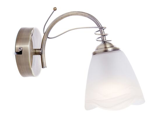 Kinkiet 1-płomienny Andrea E14 patyna