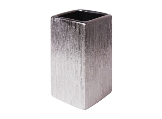 Kubek FLOSS 6,5 x 6,5 x 11,5 cm srebrny