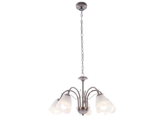 Lampa wisząca 5-płomienna Andrea E14 nikiel