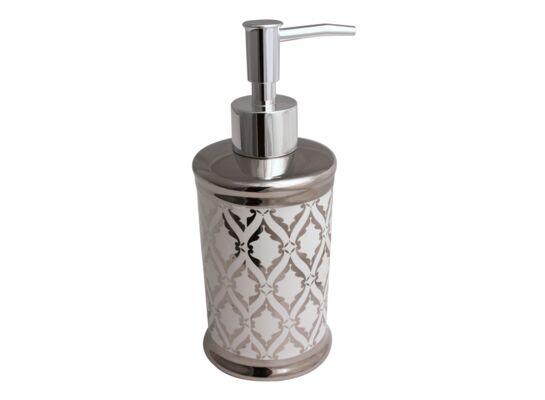 Dozownik GLAZE 7 x 7 x 17,5 cm srebrny