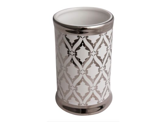 Kubek GLAZE 7 x 7 x 10,5 cm srebrny