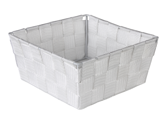 Organizer DOMI 9 x 19 x 19 cm pleciony biały