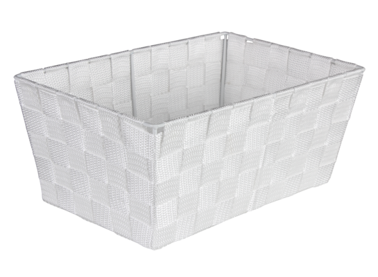 Organizer DOMI 13 x 30 x 20 cm pleciony biały