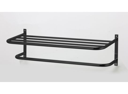 Wieszak na ręczniki PAUL 62 x 25 x 18 cm czarny