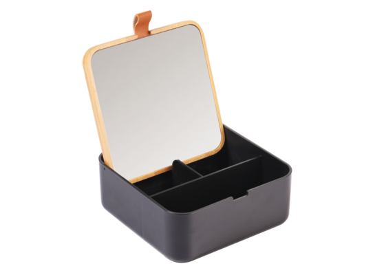 Lustro łazienkowe KLOG 14 x 14 x 6 cm czarny