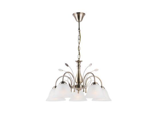 Lampa wisząca 5-płomienna Idala E27 patyna