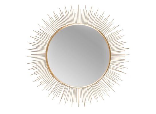 Lustro wiszące PLOMO 64,5 x 64,5 cm złoty