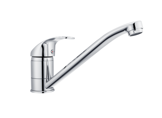 Bateria zlewozmywakowa sztorcowa 40 mm srebrna Omikron