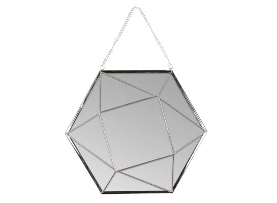 Lustro wiszące BERING 27 x 23,5 cm srebrny
