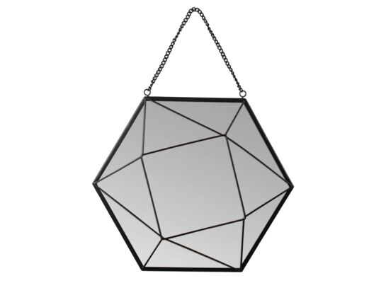 Lustro wiszące BERING 27 x 23,5 cm czarny