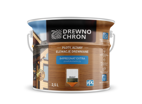 Impregnat EXTRA powłokotwórczy biały 2,5 l