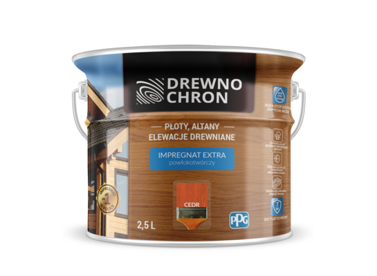 Impregnat EXTRA powłokotwórczy cedr 2,5 l