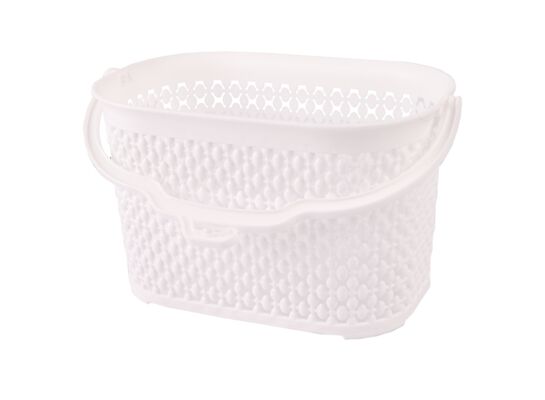 Koszyk na klamerki Flexy biały