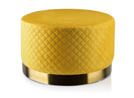 Pufa LAMBERT 50 x 30 cm żółty