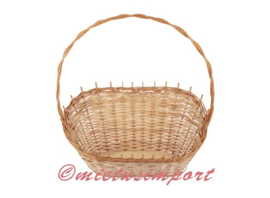 Kosz wiklinowy elipsa mały